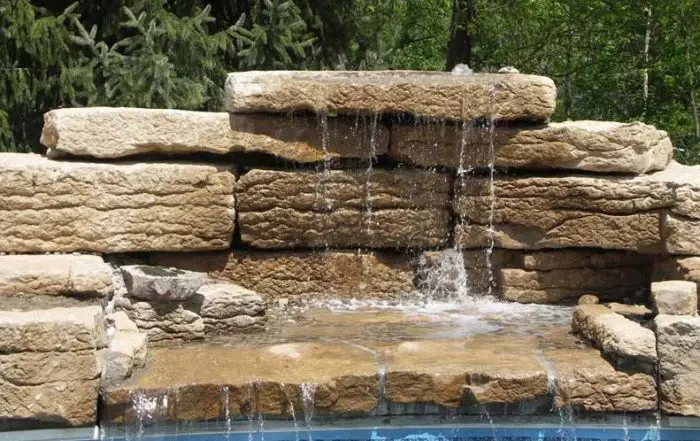 backyard water feature