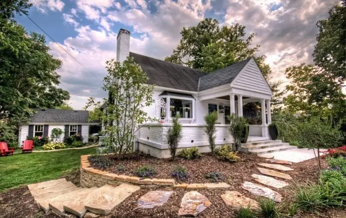 stepping stone path to house