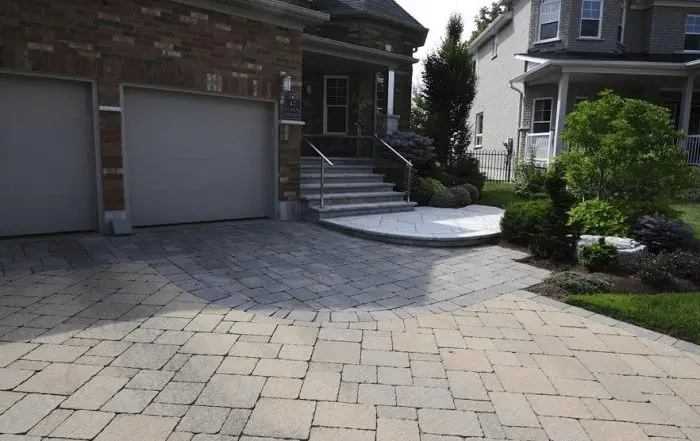 brick driveway