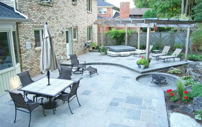 stone patio