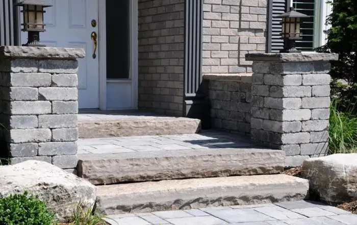 stone step entrance