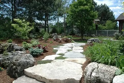natural stone walkway